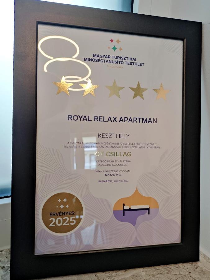 Royal Relax Apartman Keszthely Zewnętrze zdjęcie